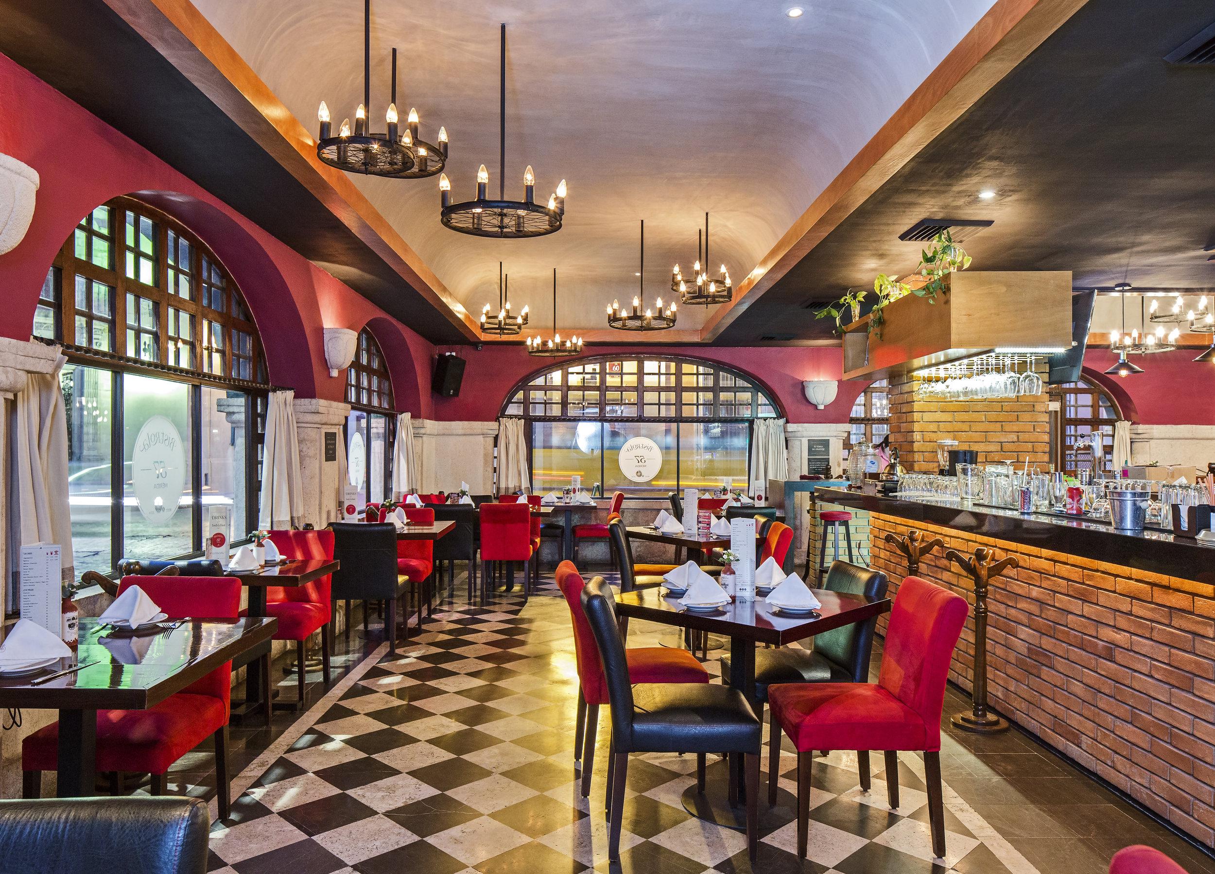 Casa Del Balam Мерида Экстерьер фото Interior of the restaurant